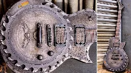 “In soviet Russia, guitar shreds you”: Meet the Torture Eclipse – a W.A.S.P.-inspired electric guitar that incorporates a rotating circular saw blade