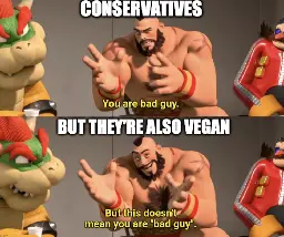 Conservative vegans are mystifying