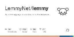 GitHub - LemmyNet/lemmy: 🐀 A link aggregator and forum for the fediverse