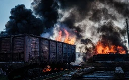 BREAKING: Explosions Hits Russian Railway Bridge used for Moving Troops, Weapons, Others - Ukraine Forces claims responsibility (See Photos) - Central24 News