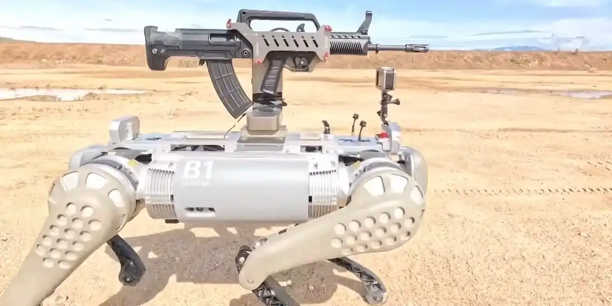 China's latest weapon of war is a gun-toting robot dog