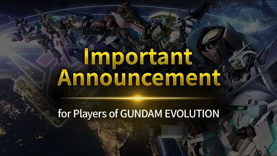 Gundam Evolution to end service on November 29