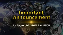 Gundam Evolution to end service on November 29