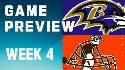 Baltimore Ravens vs. Cleveland Browns | 2023 Week 4 Game Preview