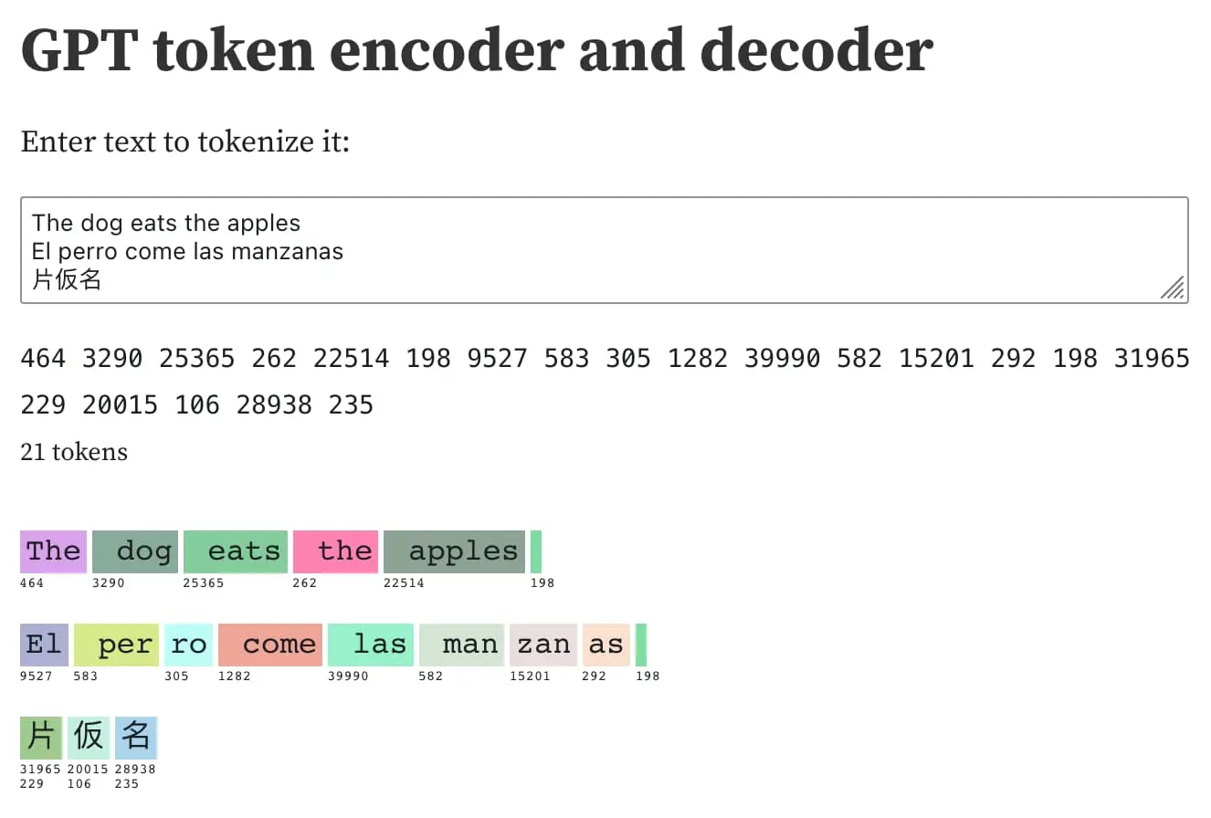 Understanding GPT tokenizers