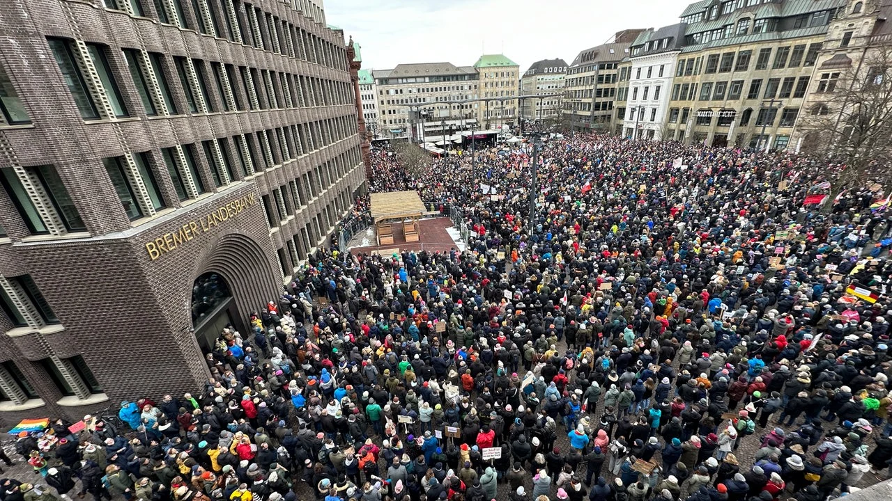 Bremer Initiative "Laut gegen rechts" plant Demo am 8. Februar - buten un binnen