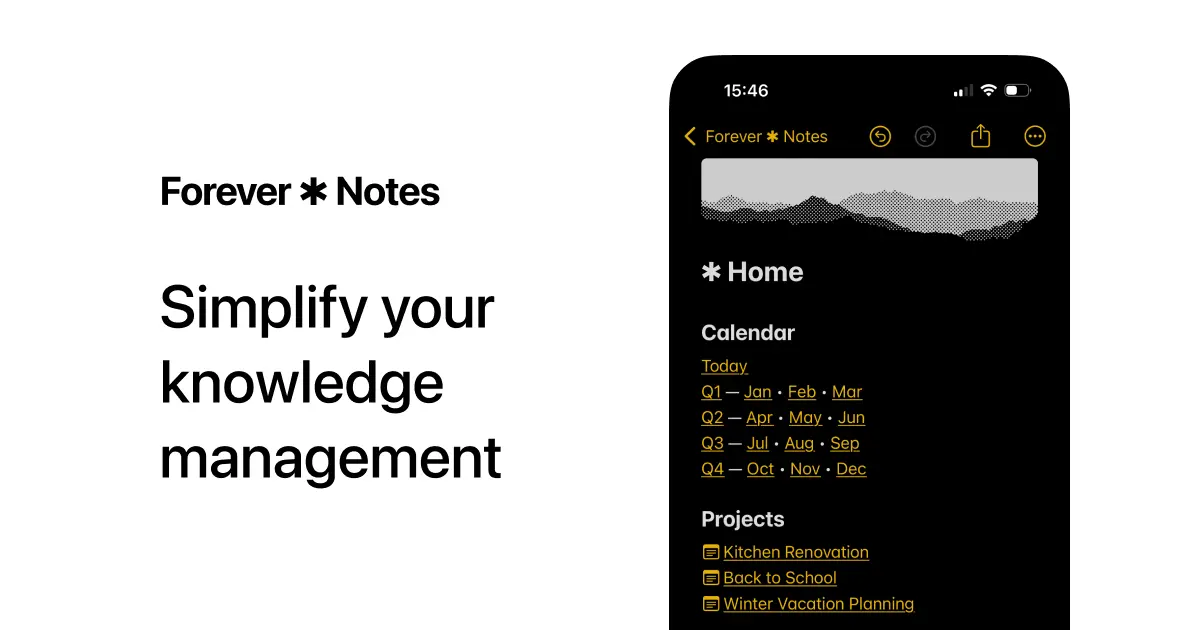 Forever ✱ Notes - A free framework for Apple Notes