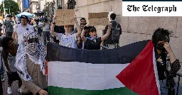 Arrests as pro-Palestinian protests restart at Columbia University