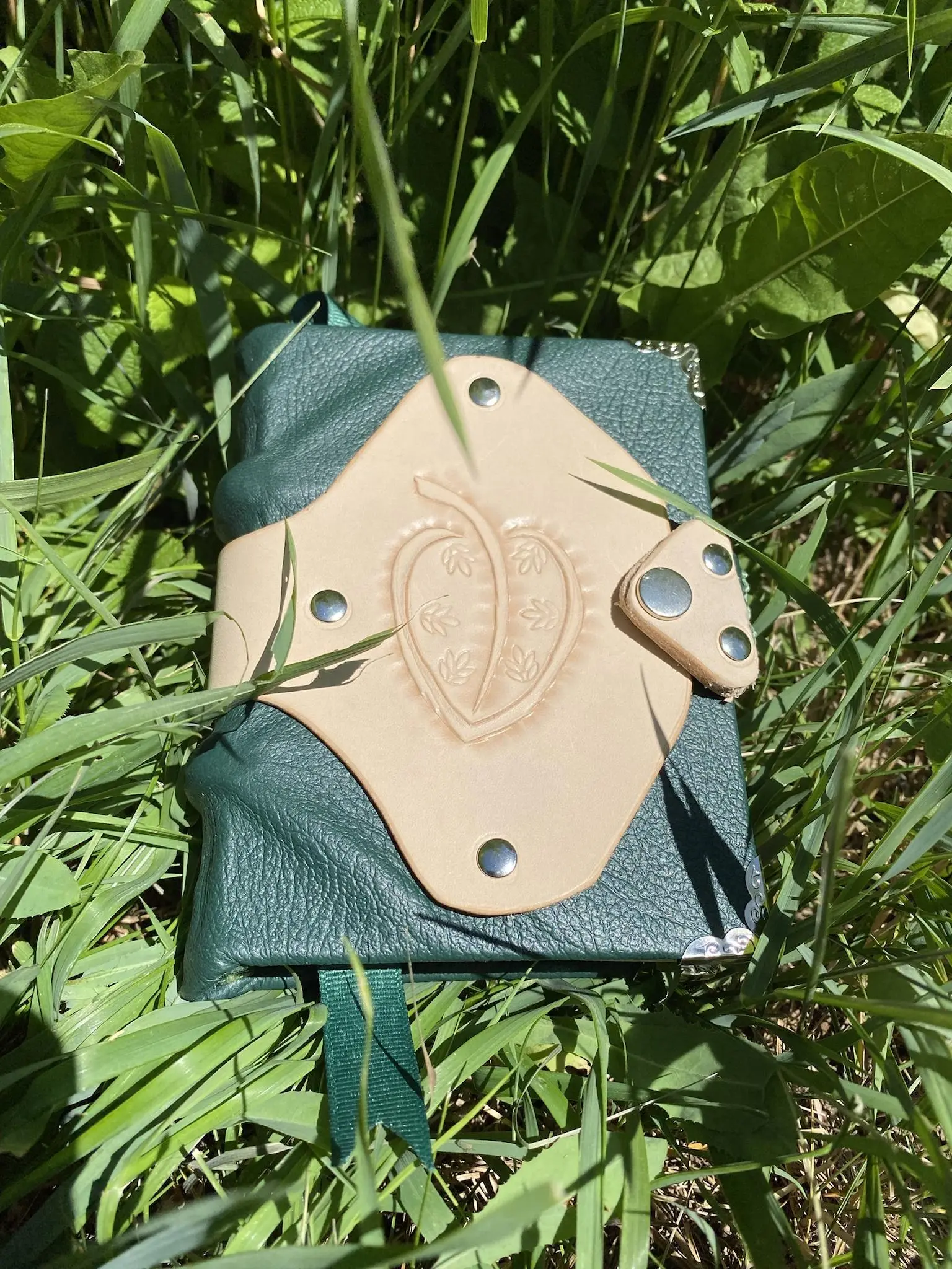 The Plantmancer’s Spell Book: handmade book that goes on your belt