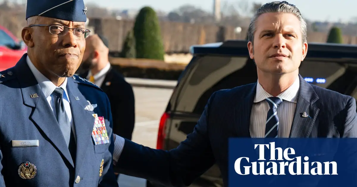 Trump fires Black joint chiefs chair Hegseth accused of promoting diversity