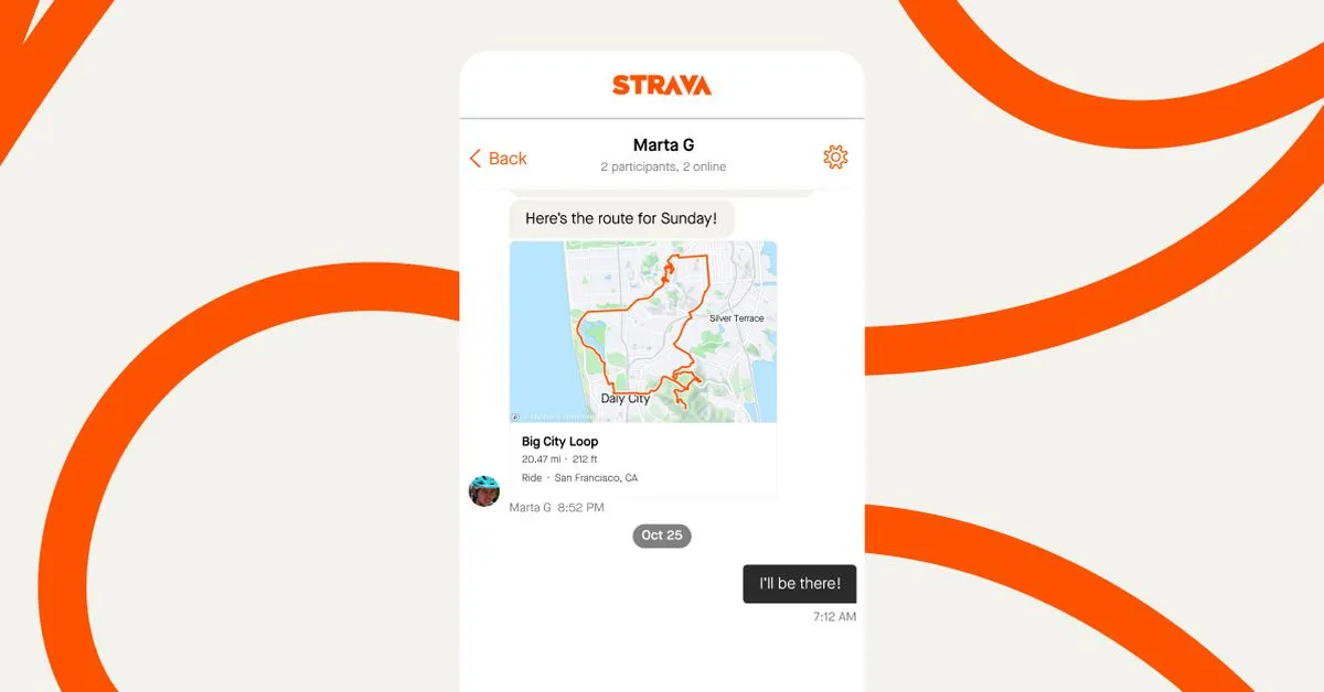 Now you can slide into Strava DMs