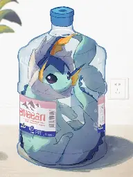 Vaporeon in the bottle (Art by Arcdraws)