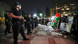 Police at UCLA face off against left-wing mob as nationwide anti-Israel protests escalate