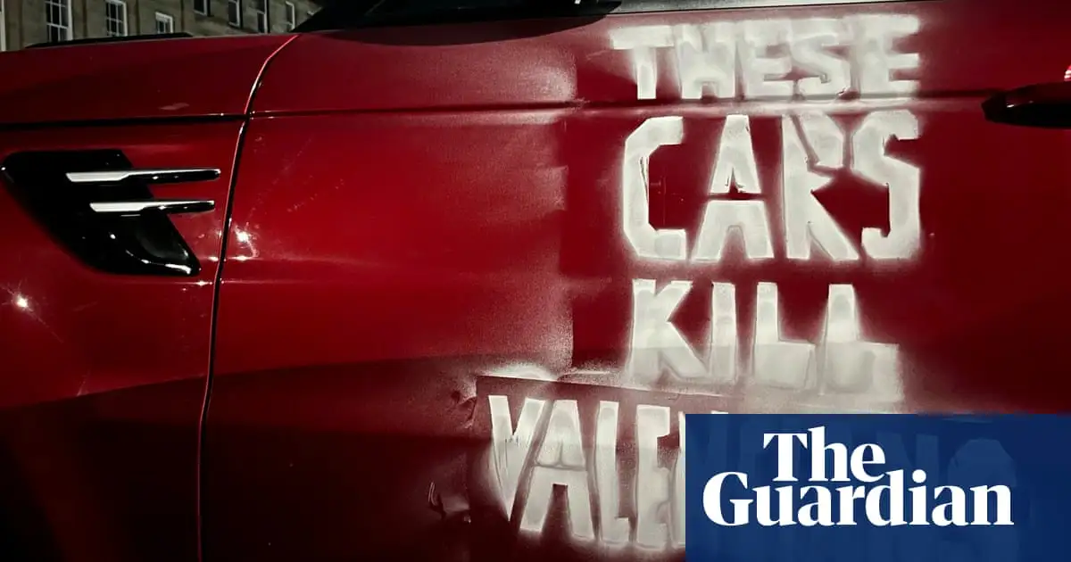 Edinburgh activists target SUVs in solidarity with Spain’s flood victims