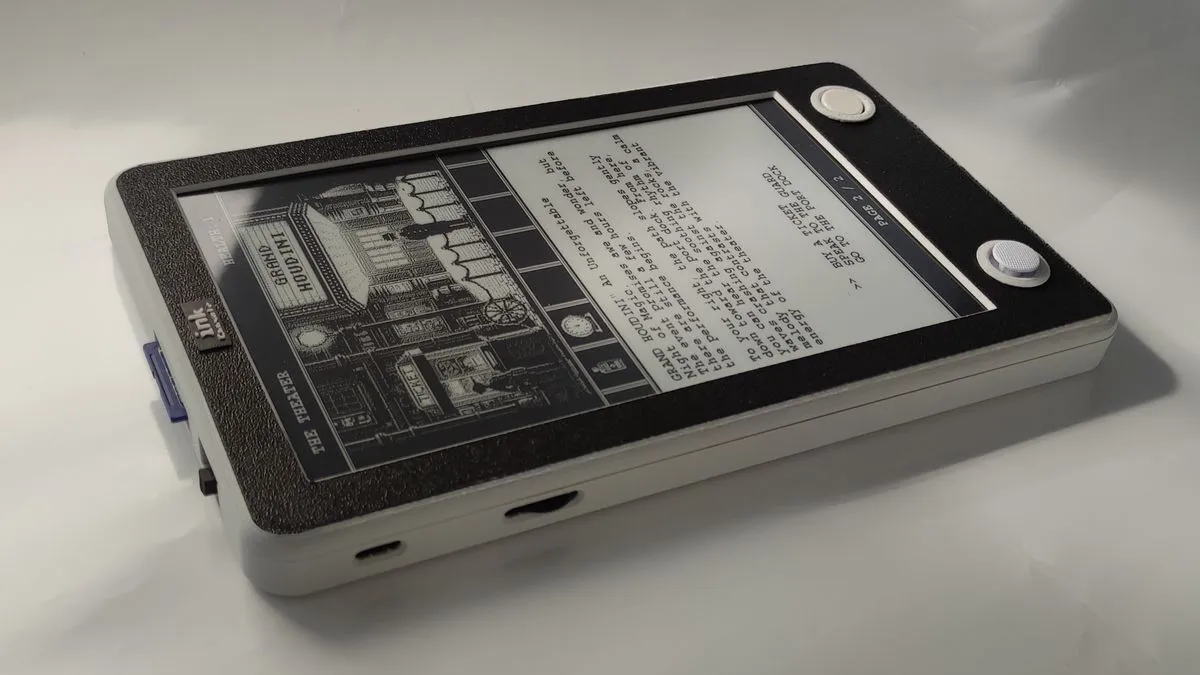 Remember those 'choose your own adventure' fantasy books? Well, now they're coming back in this delightfully chonky e-ink console