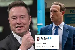 Elon Musk snipes ‘Zuck is a cuck’ about Meta boss Zuckerberg after rival Twitter app launch