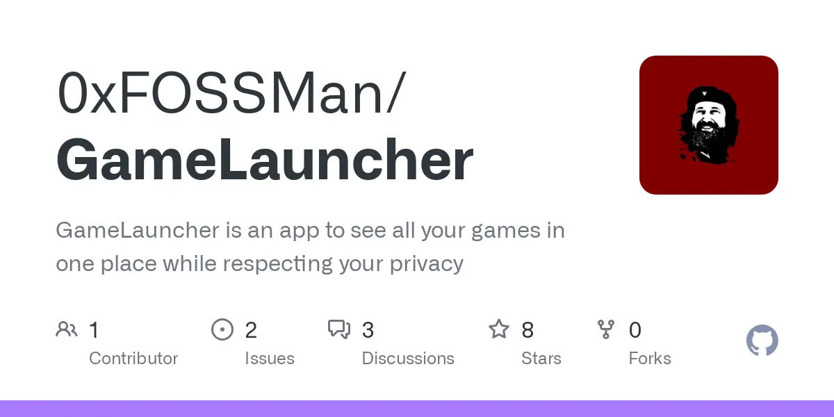 GitHub - 0xFOSSMan/GameLauncher: GameLauncher is an app to see all your games in one place while respecting your privacy