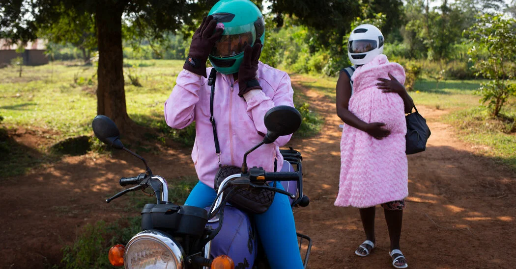 Why Are These Motorcycle Taxi Drivers Wearing Pink?