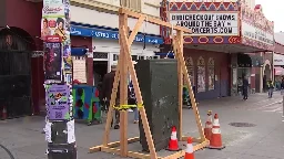 San Francisco residents speculate a utility box collapsed due to dog urine