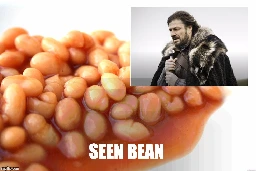 Sean Bean Sees Beans