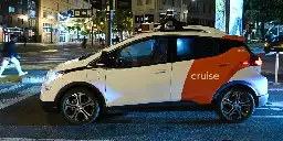 A driverless car in San Francisco drove right into wet concrete and got stuck after seemingly mistaking it for a regular road: 'It ain't got a brain'