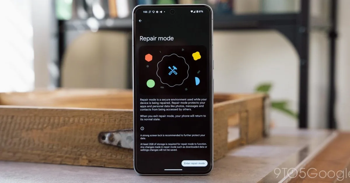 Repair Mode is now available on these Google Pixel devices