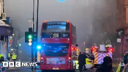 Wimbledon: Electric double-decker bus catches fire during rush hour
