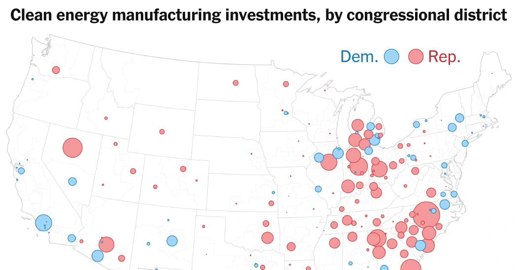 Trump Is Freezing Money for Clean Energy. Republican States Have the Most to Lose.