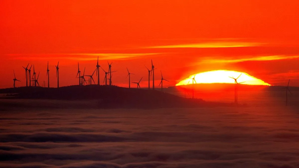 How did Germany reach a record green power mix in 2024?