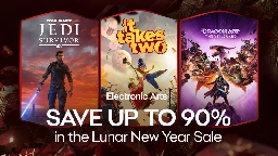 [Steam] EA Lunar New Year Sale: Battlefield™ 1 Revolution (95% off - $1.99 / 1,99€ / £1.74), It Takes Two (80% off - $7.99 / 7,99€ / £6.99), Battlefield V (95% off - $2.49 / 2,49€ / £2.24), Titanf...