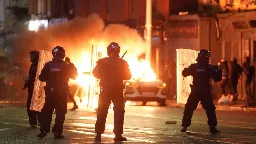 Arson and violence as far-right mob riots on the streets of Dublin