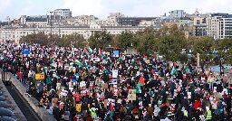 Thousands join pro-Palestinian protest in London to demand Gaza ceasefire