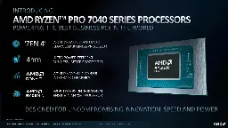 AMD Announces Ryzen PRO 7000 Series Laptop &amp; Desktop CPUs