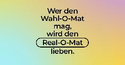 Real-O-Mat Bundestagswahl 2025 von FragDenStaat