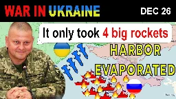 [Video] 26 Dec: PHENOMENAL! Ukrainians DESTROY 20% OF RUSSIAN NAVY IN THE BLACK SEA | War in Ukraine