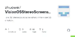 GitHub - zhuowei/VisionOSStereoScreenshots at alvr