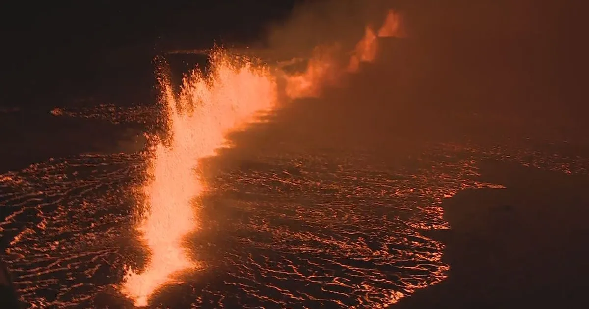 Eruption on Reykjanes Peninsula - RÚV.is