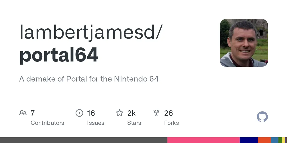 GitHub - lambertjamesd/portal64: A demake of Portal for the Nintendo 64