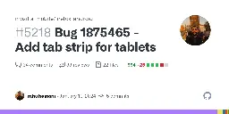 Bug 1875465 - Add tab strip for tablets by rahulsainani · Pull Request #5218 · mozilla-mobile/firefox-android