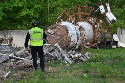 Russia partially destroys Kharkiv TV tower