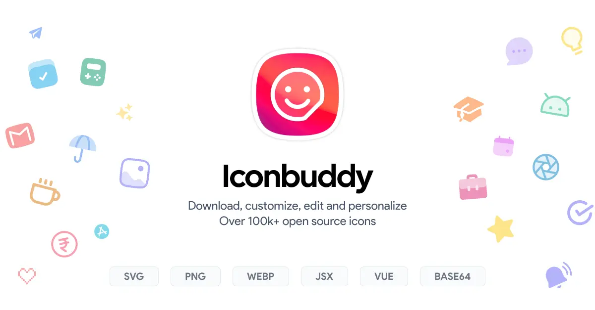 Iconbuddy - 100K+ open source icons