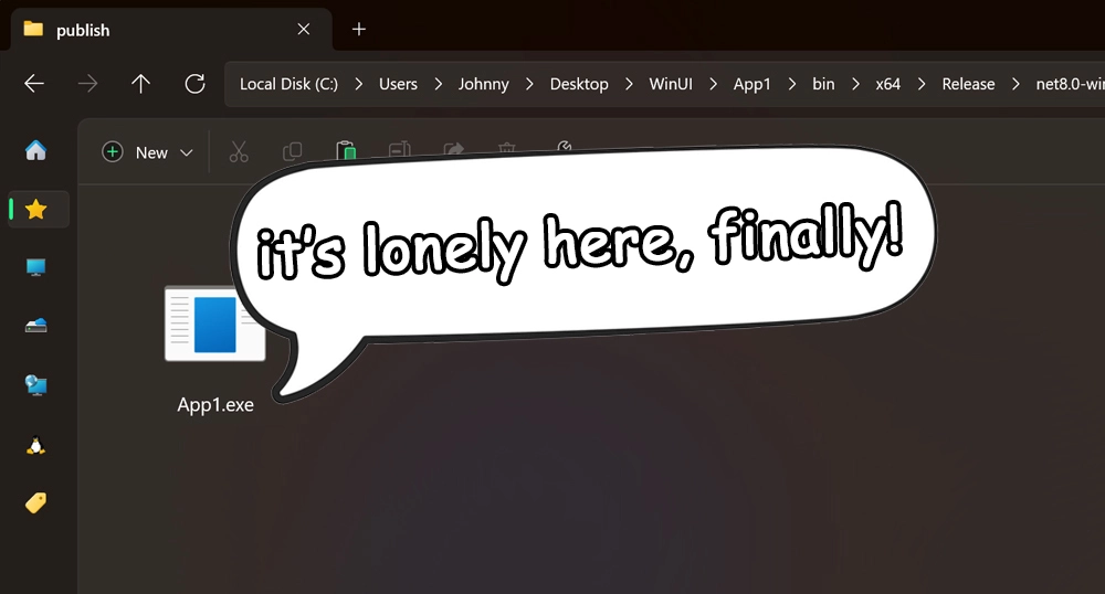 Revisited - let‘s publish a WinUI 3 app as a single exe