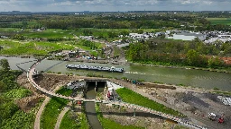 Neues Brückenbauwerk "Sprung über die Emscher" wird heute eingeweiht