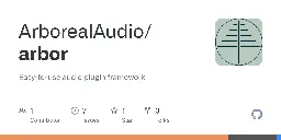 GitHub - ArborealAudio/arbor: Easy-to-use audio plugin framework