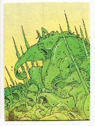 The Moebius 1993 Trading Cards 65 The Overlord of Vune