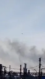 [Video] A moment of Ukrainian drone's arrival at Ryazan oil refinery this morning