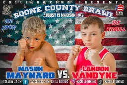 Child boxing match involving 9-year-olds being promoted in West Virginia