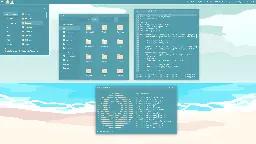 [Cinnamon] Beach theme - Made with Color Manager