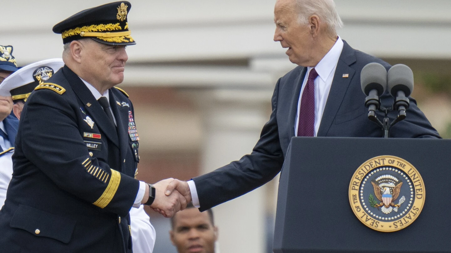 Gen. Milley delivers defense of democracy and swipes at Trump in farewell address