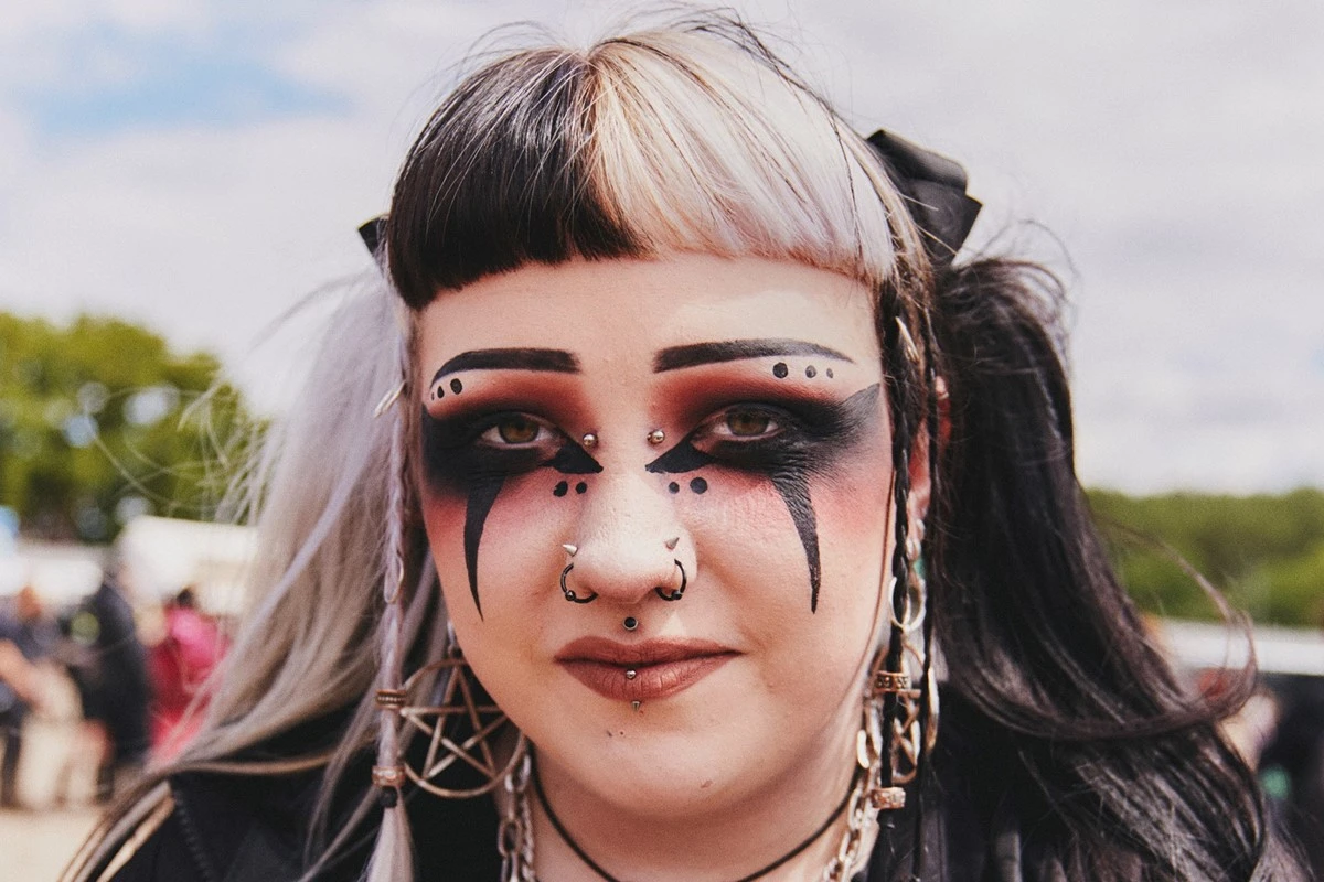 Portraits of metal fans at Download Festival 2024